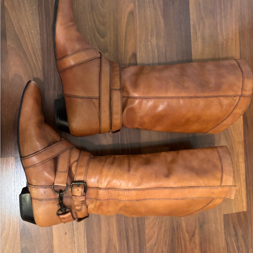 Aldo Tan Heeled Boots